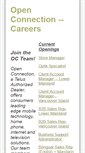 Mobile Screenshot of jobs.openconnection.com