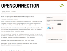 Tablet Screenshot of blog.openconnection.com